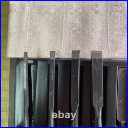 Zensaku Oire Nomi Japanese Bench Chisels Set of 10 Gummiwood WithBox Used